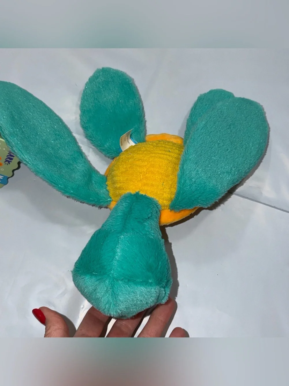 BARK DOG TOYS Steve Sea turtle,  Manny Sting Ray NEW 2 Squeaky Plush Toys M Lg